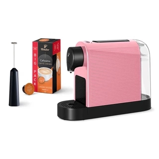 Ekspres ciśnieniowy na kapsułki Tchibo Cafissimo PURE+ (cherry blossom)+ 30 kapsułek + spieniacz ręczny (zestaw degustacyjny)