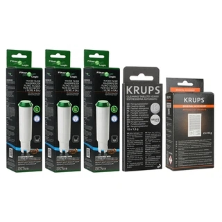 Zestaw do konserwacji ekspresu Krups (3x filtr CFL-701B + tabletki XS3000 + odkamieniacz F054)