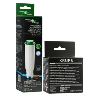 Zestaw do konserwacji ekspresu Krups (filtr FilterLogic CFL-701B + środek do czyszczenia XS9000)