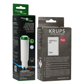 Zestaw do konserwacji ekspresu Krups (filtr FilterLogic CFL-701B + odkamieniacz F054)