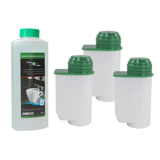 Filtr do ekspresu Bosch Siemens FilterLogic CFL-901B (3szt.) + odkamieniacz CFL-695 500ml