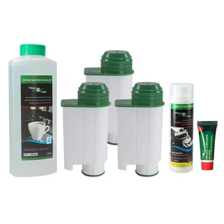 Filtr do ekspresu Saeco FilterLogic CFL-902B (3szt.) + odkamieniacz CFL-695 + płyn do czyszczenia dysz CFL-630M + smar do zaparzacza CFL-650
