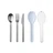 Zestaw 3 sztućców (nóż, widelec, łyżka) Ellipse Nordic Blue 105760013800 (niebieskie)