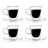 Szklanki termiczne do kawy espresso Vialli Design AMO 50ml (4szt.) 23055