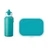 Zestaw śniadaniowy dziecięcy Mepal Campus (lunchbox + bidon) - turkusowy