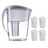 Dzbanek filtrujący FilterLogic FLJ-601 White +4 wkłady FL-601