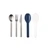 Zestaw 3 sztućców (nóż, widelec, łyżka) Ellipse Nordic Denim 105760016800 (granatowe)