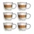 Szklanki termiczne do kawy i herbaty z uchem Vialli Design TULIP 350ml (6szt.) 28791