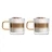 Szklanka termiczna do kawy latte Vialli Design AMBER 320ml (2szt.)