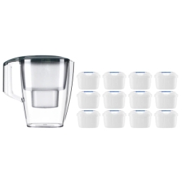 Dzbanek filtrujący Dafi START Unimax 4,0L (stalowy) +12 filtrów FilterLogic FL-402 - miniatura 1