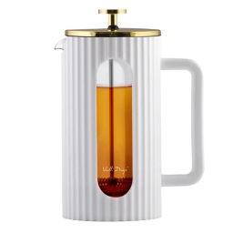Zaparzacz do herbaty Vialli Design LIVIO 1000 ml 1708 (biało-złoty) - miniatura 1