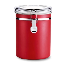 Pojemnik / puszka na kawę ziarnistą i mieloną Tchibo (czerwona) - miniatura 1