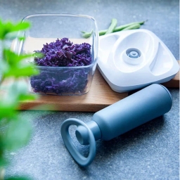 Zestaw pojemników prożniowych do przechowywania żywności DAFI SET4 (czarny) - miniatura 7