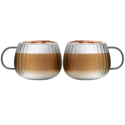 Szklanki termiczne do kawy z uchem Vialli Design TULIP 350 ml (6 szt.) 31203 - miniatura 2