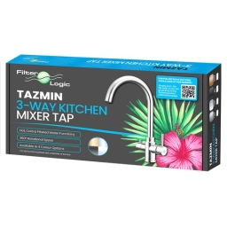 Bateria kuchenna trojdrożna kran FilterLogic Tazmin (stal szczotkowana) - miniatura 2