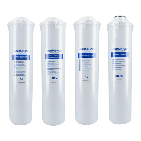 Zestaw filtrów do systemu odwróconej osmozy Aquaphor Morion K2 K5 K7M RO50S - miniatura 1
