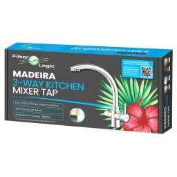 Bateria kuchenna trojdrożna kran FilterLogic Madeira (stal szczotkowana) - miniatura 3