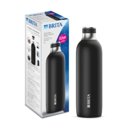 Butelka ze stali nierdzewnej do saturtora Brita SodaTrio 1L (czarna) - miniatura 1