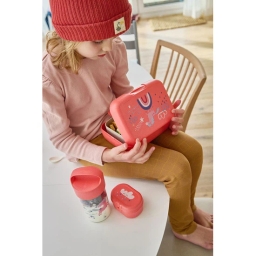 Zestaw śniadaniowy dla dzieci duży Koziol DREAMS (lunchbox + lunchbox mini + snackpot + butelka bidon na wodę 500ml) - miniatura 6