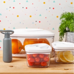 Zestaw pojemników prożniowych do przechowywania żywności DAFI SET5 (biały) - miniatura 11