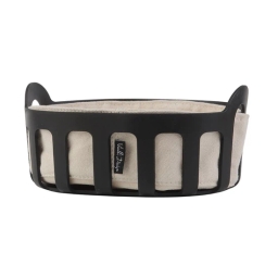 Koszyk na pieczywo z bawełnianym wkładem Vialli Design LIVIO (czarny) 29873 - miniatura 1