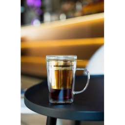 Szklanka termiczna do herbaty z zaparzaczem Vialli Design AMO 300ml 29378 - miniatura 3