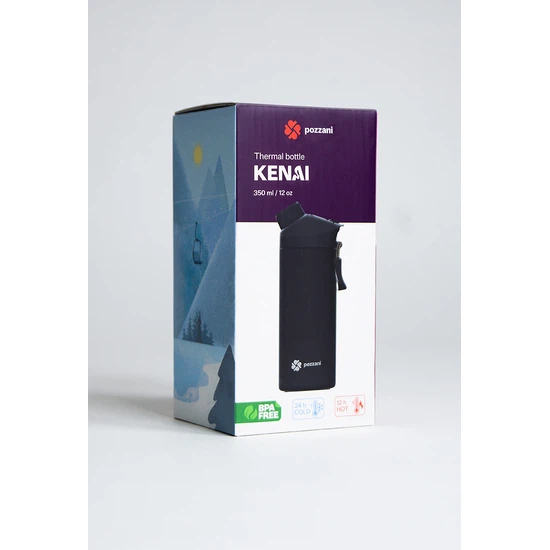 Butelka termiczna na napoje Pozzani Kenai 350 ml (czarna) - miniatura 6