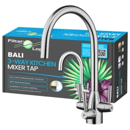 Bateria kuchenna trojdrożna kran FilterLogic Bali (chromowana) - miniatura 2