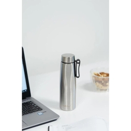 Butelka termiczna Vialli Design FUORI 500ml z uchwytem 12/24h (stalowa matowa) - miniatura 4