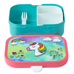 Zestaw śniadaniowy dziecięcy Mepal Campus Unicorn (lunchbox + bidon +butelka termiczna) - miniatura 4