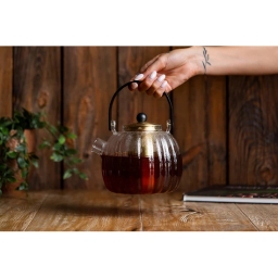 Zaparzacz do herbaty Vialli Design VOLARE 1000ml 1746 (złoty) - miniatura 4