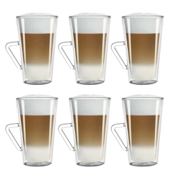 Szklanki termiczne do latte z uchwytem FilterLogic CFL-675B (6 szt.) - miniatura 1