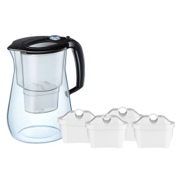 Dzbanek filtrujący Aquaphor Onyx +4 filtry Maxfor Plus (czarny) - miniatura 1