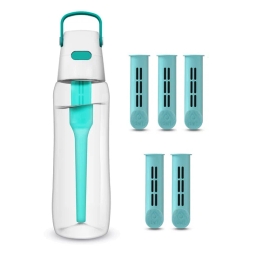 Butelka filtrująca Dafi SOLID 0,7L +6 wkładów filtrujących (turkusowa) - miniatura 1