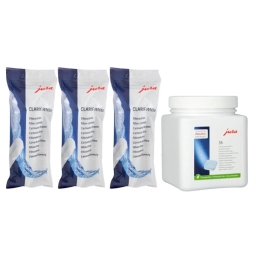 Zestaw do konserwacji Jura: filtr White 60209 (3 szt.) + tabletki odkamieniające 70751 - miniatura 1