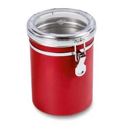 Pojemnik / puszka na kawę ziarnistą i mieloną Tchibo (czerwona) - miniatura 2