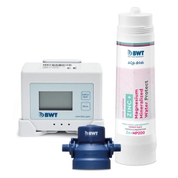Zestaw startowy do filtracji wody BWT AQA drink Pure Zinc+ Set (Zn+MP200, głowica, monitor) - miniatura 1