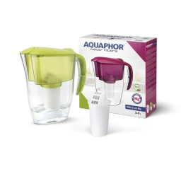 Dzbanek filtrujący wodę Aquaphor Smile +1 filtr A5 Mg+ (limonkowy) - miniatura 1
