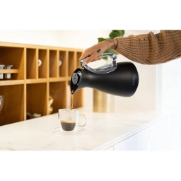 Termos z wkładem szklanym Vialli Design ALESSIA 1L (czarno-srebrny) 29217 - miniatura 5