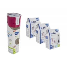 Butelka filtrująca Brita Fill&Go (różowa) + 9szt. filtrów Microdisk - miniatura 2