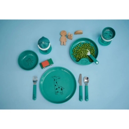 Sztućce dziecięce Mepal Mio Deep Turquoise 108033012400 (w zestawie widelec, nóż i łyżka dziecieca) - miniatura 4