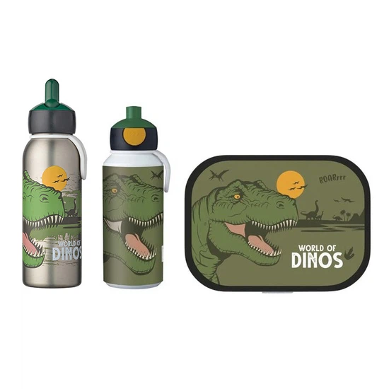 Zestaw śniadaniowy dziecięcy Mepal Campus Dino (lunchbox + bidon +butelka termiczna) - miniatura 1