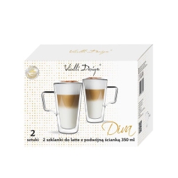 Szklanki termiczne do kawy latte i herbaty Vialli Design DIVA 350ml (2szt.) 26490 - miniatura 10