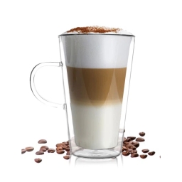 Szklanka termiczna do kawy latte Vialli Design AMO 320ml 23024 - miniatura 1