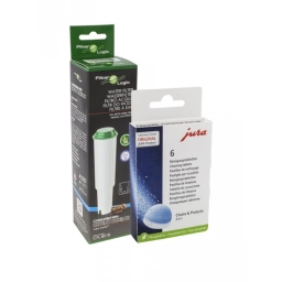 Zestaw do konserwacji ekspresów Jura: filtr CFL801B + tabletki czyszczące Jura 62715 - miniatura 1