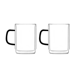 Szklanki termiczne do kawy i herbaty Vialli Design CARBON 350ml (2szt.) - miniatura 2