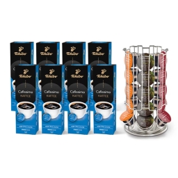 Kawa kapsułki Tchibo Cafissimo Fine Aroma 80szt. + stojak w zestawie - miniatura 1