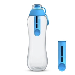 Butelka filtrująca DAFI 0,7L +4 filtry (niebieska) - miniatura 2