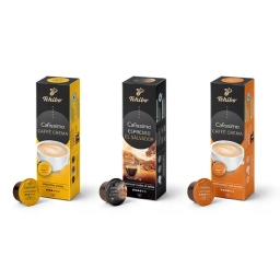 Zestaw kapsułek Tchibo Cafissimo: Crema Rich Aroma + Crema Fine Aroma + Salvador  (30szt.) - miniatura 1