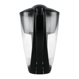 Dzbanek filtrujący szklany Dafi Crystal LED +1 filtr Classic (grafitowy) - miniatura 3